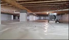 encapsulated crawlspace with neat layout